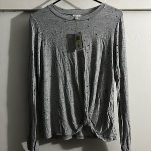 Long sleeve star constellation selfie by self esteem top